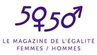 Logo du magazine 50-50, lien vers l'article concernant la pièce de théâtre "Tout Compte Fait"